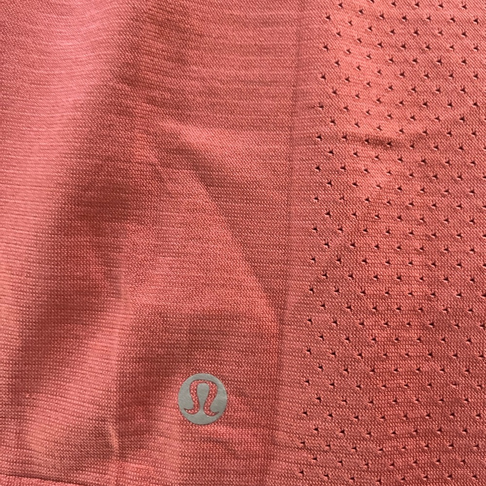 Lululemon coral color Athletic Top